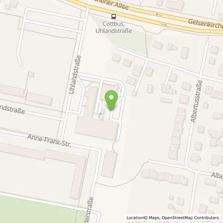 Standortübersicht der Tankstelle MVZ Gemeinschaftslabor Cottbus GmbH in 03050 Cottbus