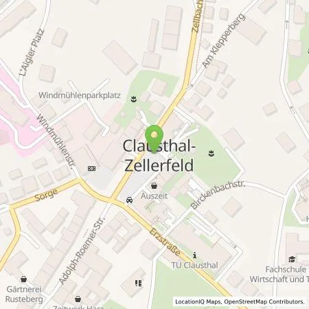 Standortübersicht der Tankstelle Westfalen Weser Ladeservice GmbH in 38678 Clausthal-Zellerfeld