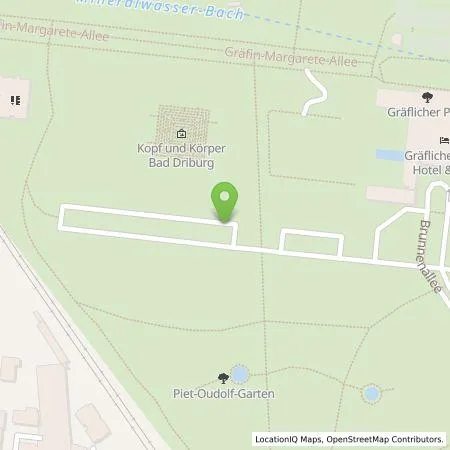 Standortübersicht der Tankstelle Westfalen Weser Ladeservice GmbH in 33014 Bad Driburg