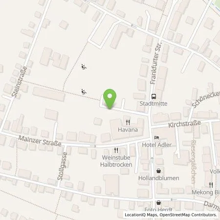 Standortübersicht der Tankstelle Überlandwerk Groß-Gerau GmbH in 64521 Groß-Gerau