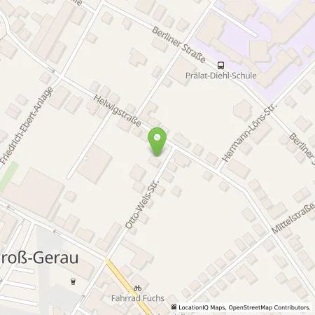 Standortübersicht der Tankstelle Überlandwerk Groß-Gerau GmbH in 64521 Groß-Gerau