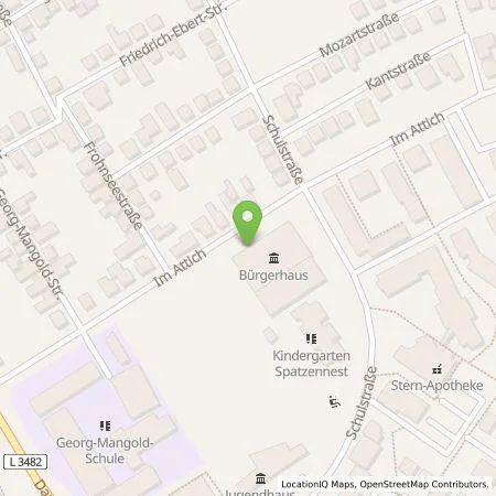 Standortübersicht der Tankstelle Überlandwerk Groß-Gerau GmbH in 65474 Bischofsheim