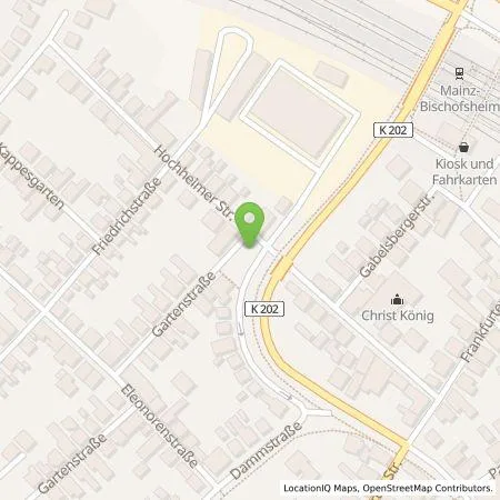 Standortübersicht der Tankstelle Überlandwerk Groß-Gerau GmbH in 65474 Bischofsheim