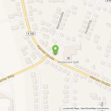 Standortübersicht der Tankstelle Überlandwerk Groß-Gerau GmbH in 64572 Büttelborn