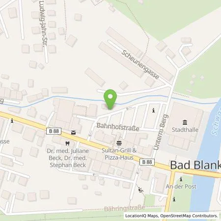 Standortübersicht der Tankstelle TEAG Mobil GmbH in 07422 Bad Blankenburg