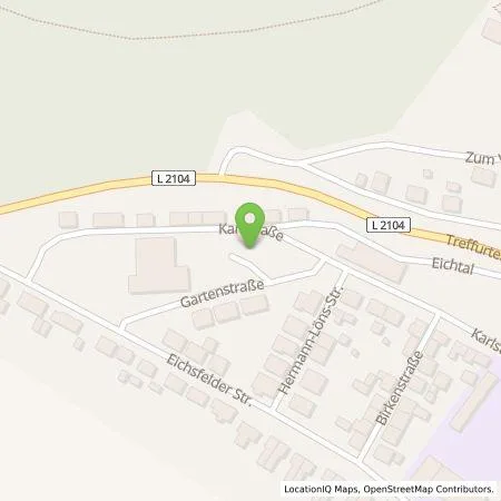 Standortübersicht der Tankstelle TEAG Mobil GmbH in 99988 Heyerode