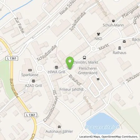 Standortübersicht der Tankstelle TEAG Mobil GmbH in 04626 Schmölln