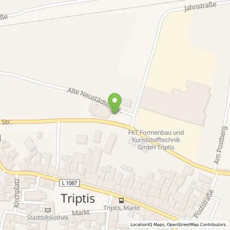 Standortübersicht der Tankstelle TEAG Mobil GmbH in 07819 Triptis