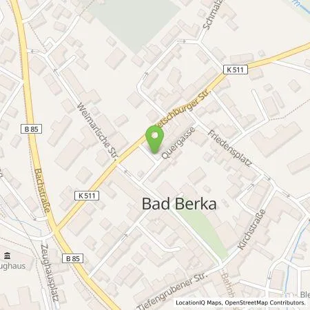 Standortübersicht der Tankstelle TEAG Mobil GmbH in 99438 Bad Berka