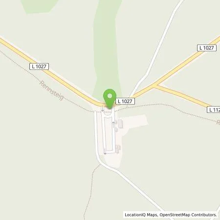 Standortübersicht der Tankstelle TEAG Mobil GmbH in 36448 Bad Liebenstein