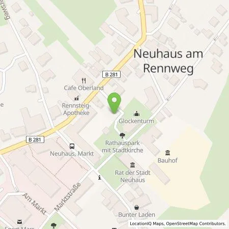 Standortübersicht der Tankstelle TEAG Mobil GmbH in 98724 Neuhaus RWg.