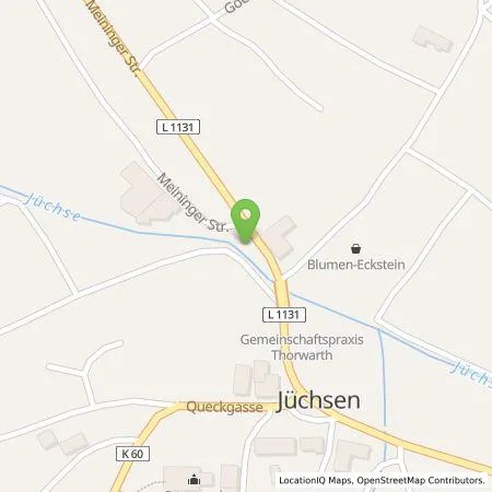 Standortübersicht der Tankstelle TEAG Mobil GmbH in 98631 Grabfeld (Jüchsen)