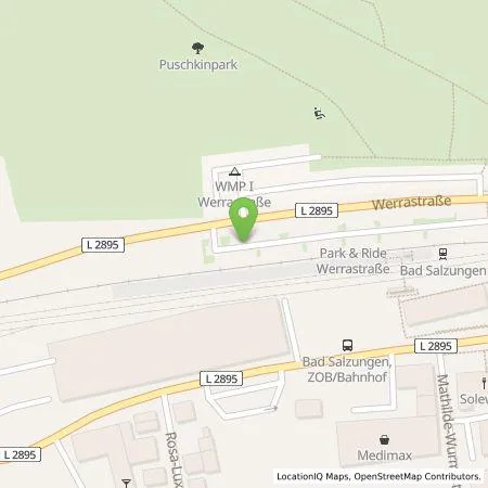 Standortübersicht der Tankstelle TEAG Mobil GmbH in 36433 Bad Salzungen