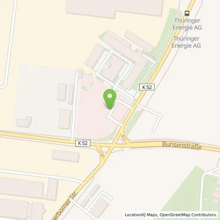 Standortübersicht der Tankstelle TEAG Mobil GmbH in 99087 Erfurt