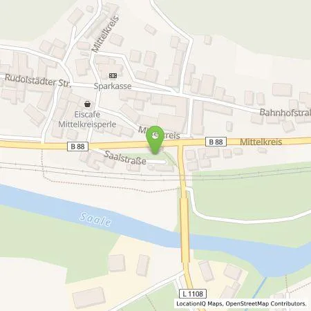 Standortübersicht der Tankstelle TEAG Mobil GmbH in 07768 Orlamünde