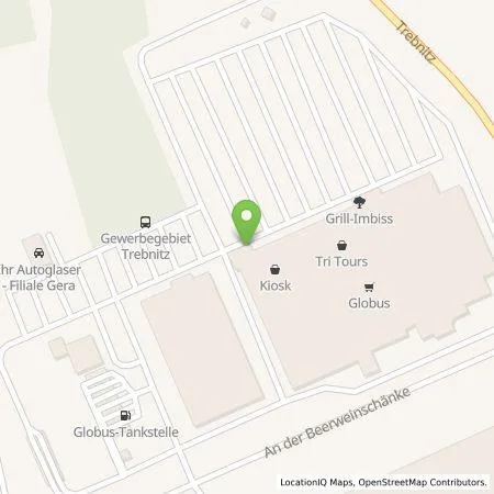 Standortübersicht der Tankstelle TEAG Mobil GmbH in 07554 Gera (Trebnitz)