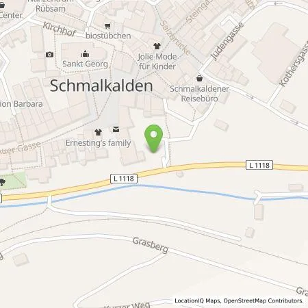 Standortübersicht der Tankstelle TEAG Mobil GmbH in 98574 Schmalkalden