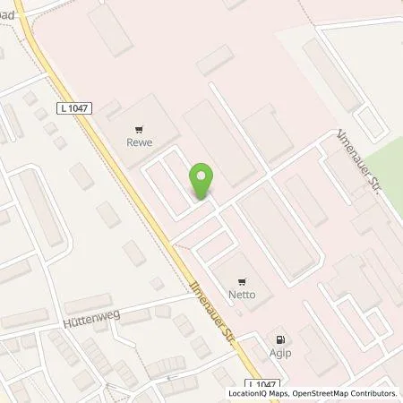 Standortübersicht der Tankstelle TEAG Mobil GmbH in 98701 Großbreitenbach