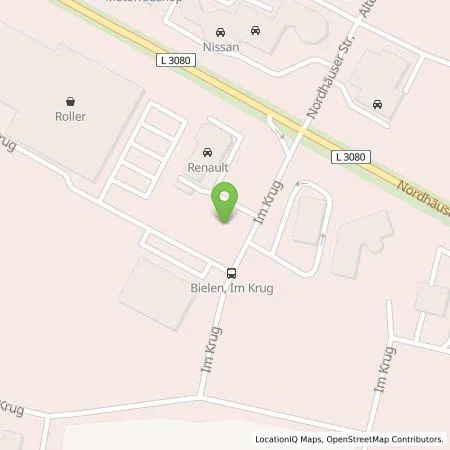 Standortübersicht der Tankstelle TEAG Mobil GmbH in 99734 Nordhausen