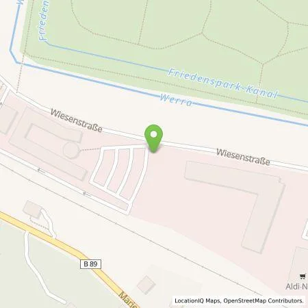 Standortübersicht der Tankstelle TEAG Mobil GmbH in 98646 Hildburghausen