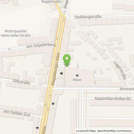 Standortübersicht der Tankstelle TEAG Mobil GmbH in 99086 Erfurt