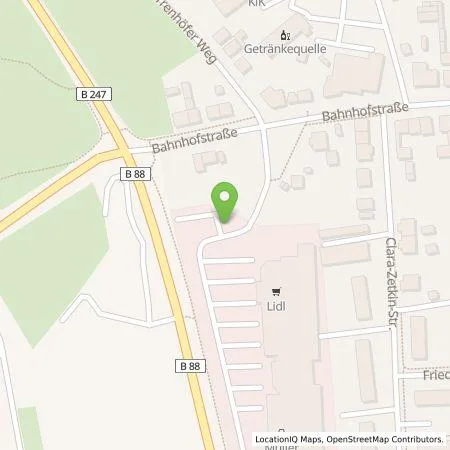 Standortübersicht der Tankstelle TEAG Mobil GmbH in 99885 Ohrdruf