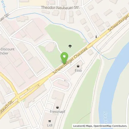 Standortübersicht der Tankstelle TEAG Mobil GmbH in 07407 Rudolstadt