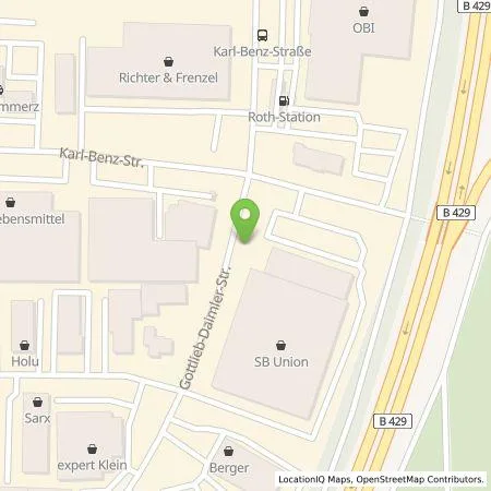 Standortübersicht der Tankstelle TEAG Mobil GmbH in 35398 Gießen