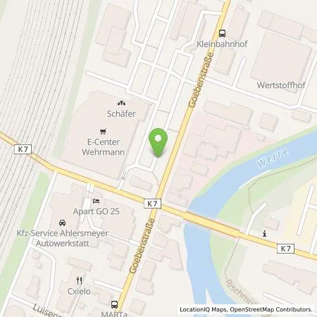 Standortübersicht der Tankstelle EDEKA-MIHA Charge GmbH in 32051 Herford