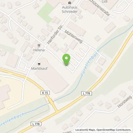 Standortübersicht der Tankstelle EDEKA-MIHA Charge GmbH in 32602 Vlotho