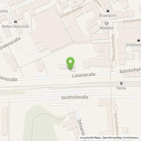 Standortübersicht der Tankstelle EDEKA-MIHA Charge GmbH in 31224 Peine