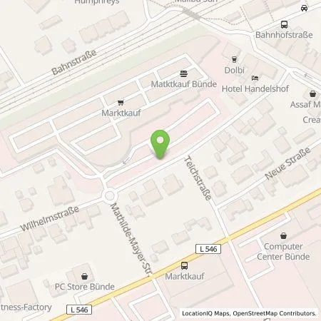 Standortübersicht der Tankstelle EDEKA-MIHA Charge GmbH in 32257 Bünde