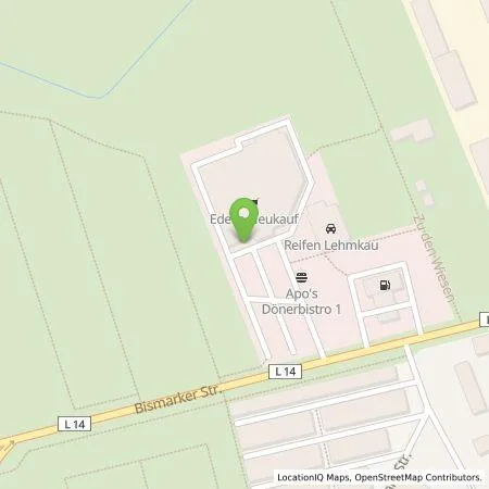 Standortübersicht der Tankstelle EDEKA-MIHA Charge GmbH in 39606 Osterburg