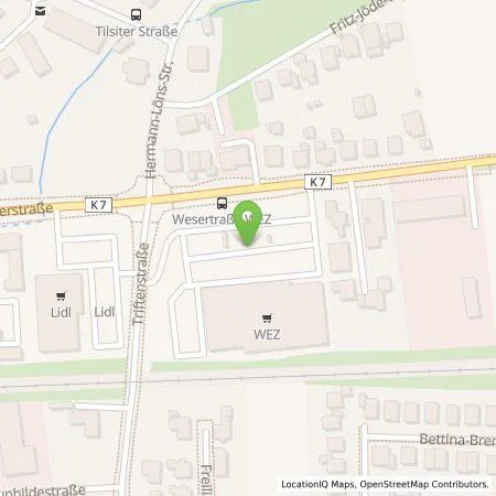 Standortübersicht der Tankstelle EDEKA-MIHA Charge GmbH in 32547 Bad Oeynhausen