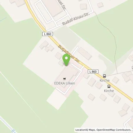 Standortübersicht der Tankstelle EDEKA-MIHA Charge GmbH in 26969 ButJadingen