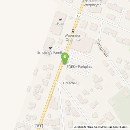 Standortübersicht der Tankstelle EDEKA-MIHA Charge GmbH in 29392 Wesendorf