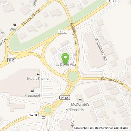 Standortübersicht der Tankstelle Energie Südbayern GmbH in 94060 Pocking