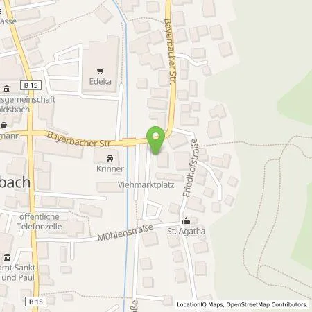 Standortübersicht der Tankstelle Energie Südbayern GmbH in 84061 Ergoldsbach