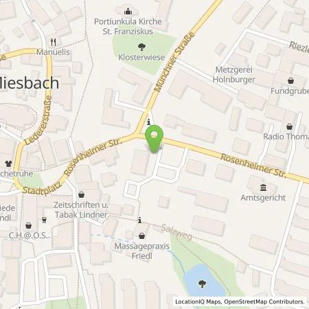 Standortübersicht der Tankstelle Energie Südbayern GmbH in 83714 Miesbach