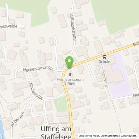 Standortübersicht der Tankstelle Energie Südbayern GmbH in 82449 Uffing