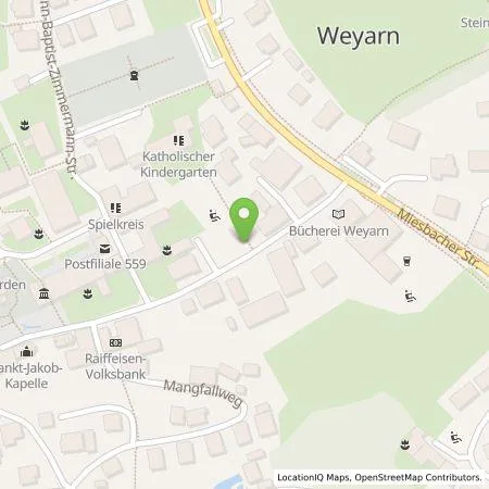 Standortübersicht der Tankstelle Energie Südbayern GmbH in 83629 Weyarn