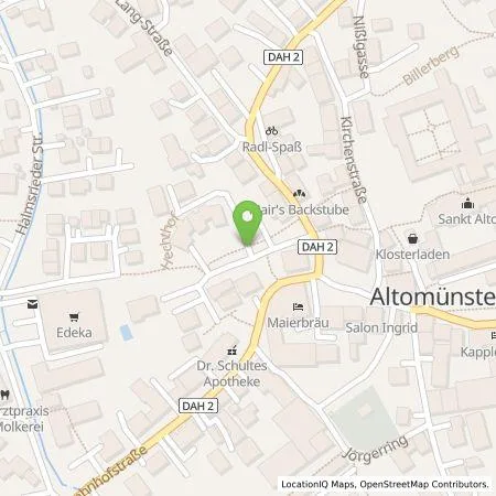 Standortübersicht der Tankstelle Energie Südbayern GmbH in 85250 Altomünster