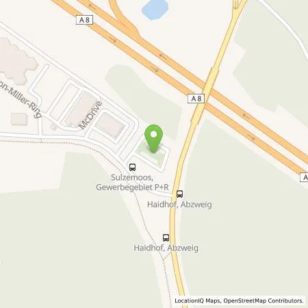 Standortübersicht der Tankstelle Energie Südbayern GmbH in 85254 Sulzemoos