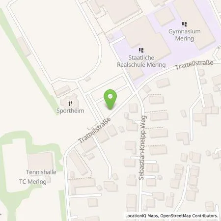 Standortübersicht der Tankstelle Energie Südbayern GmbH in 86415 Mering