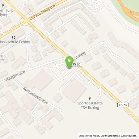 Standortübersicht der Tankstelle Energie Südbayern GmbH in 85386 Eching