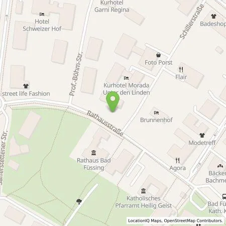 Standortübersicht der Tankstelle Energie Südbayern GmbH in 94072 Bad Füssing