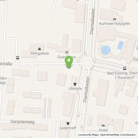 Standortübersicht der Tankstelle Energie Südbayern GmbH in 94072 Bad Füssing