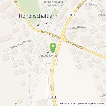 Standortübersicht der Tankstelle Energie Südbayern GmbH in 82069 Schäftlarn