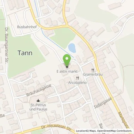 Standortübersicht der Tankstelle Energie Südbayern GmbH in 84367 Tann