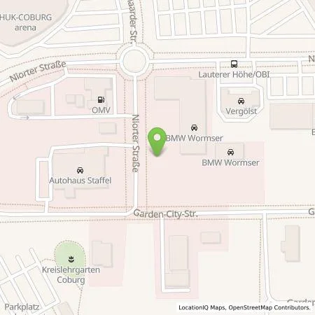 Standortübersicht der Tankstelle SÜC GmbH in 96450 Coburg